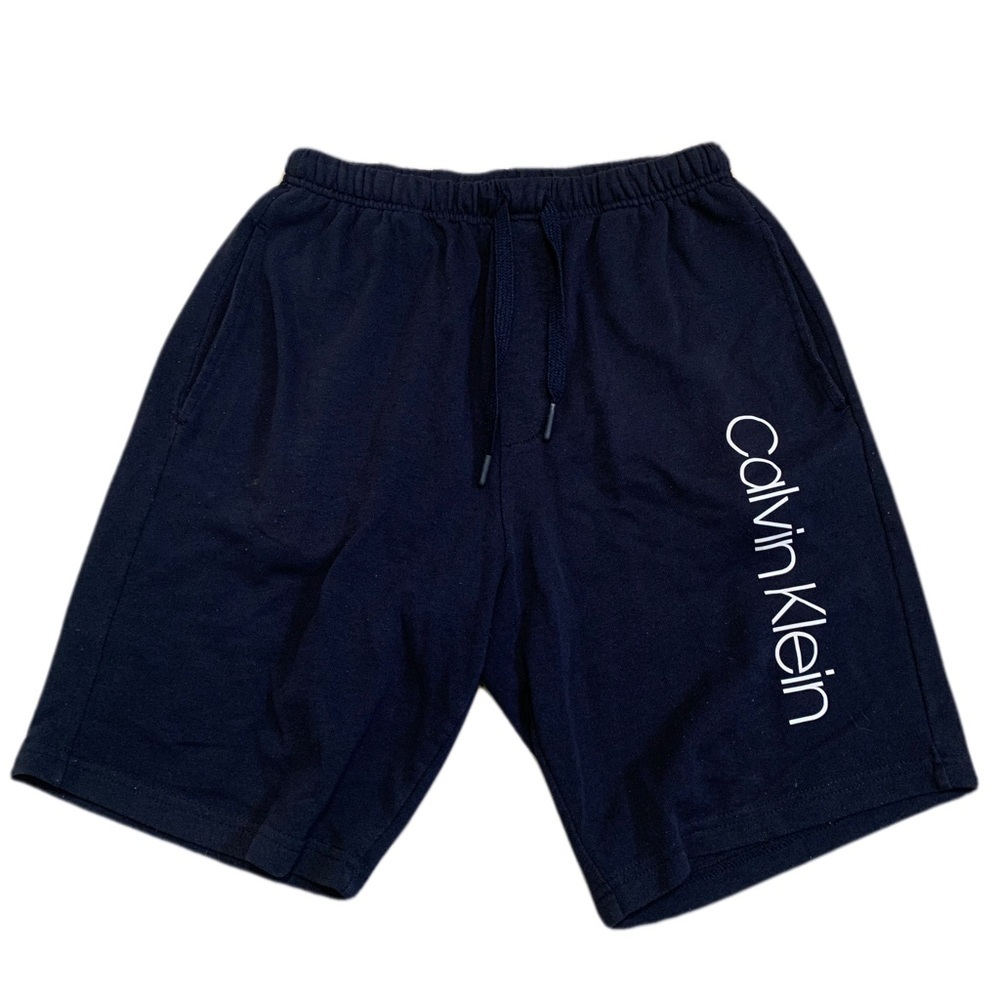 💜 Calvin Klein Navy Blue Sweat Shorts - Size S